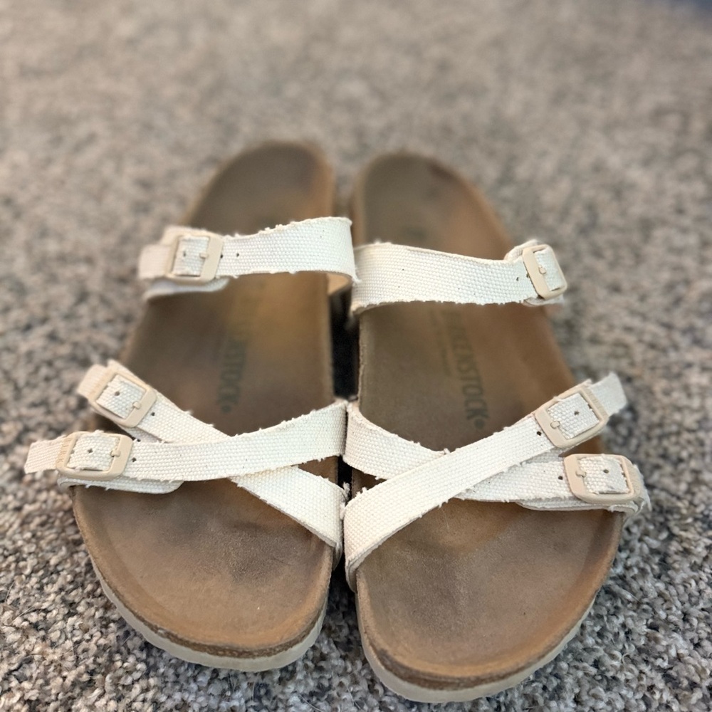 Birkenstock Beige Double Strap Sandals